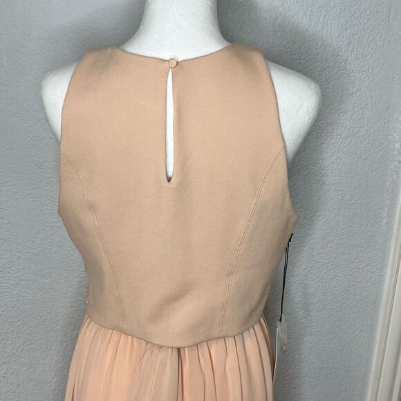 NEW! Ali & Jay Chevron Sequin Two Piece Midi Cream Bridal Dress Size Large - Picture 6 of 15